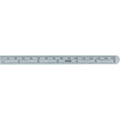 General Tools 6 In. Flexible Steel Economy Precision Straight Edge Ruler