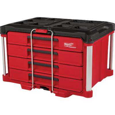 Milwaukee PACKOUT 4-Drawer Tool Box, 50 Lb. Capacity